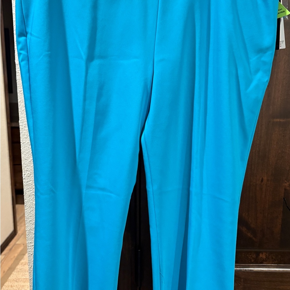 Investments Bright Blue Ankle Pants - Picture 3 of 4